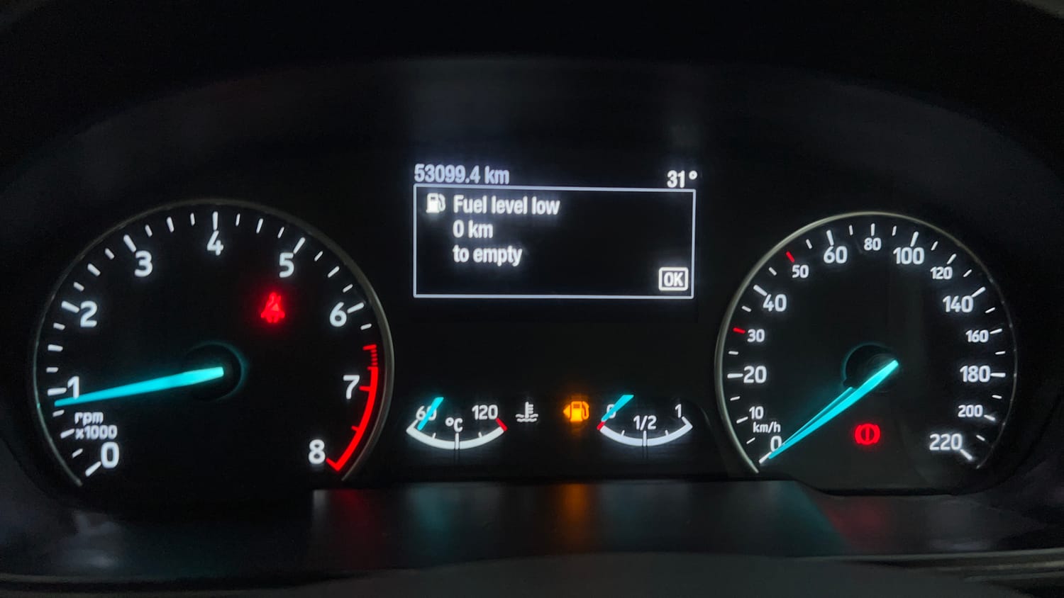 Used 2021 Ford EcoSport Thunder Edition Petrol Petrol Manual interior CLUSTERMETER VIEW