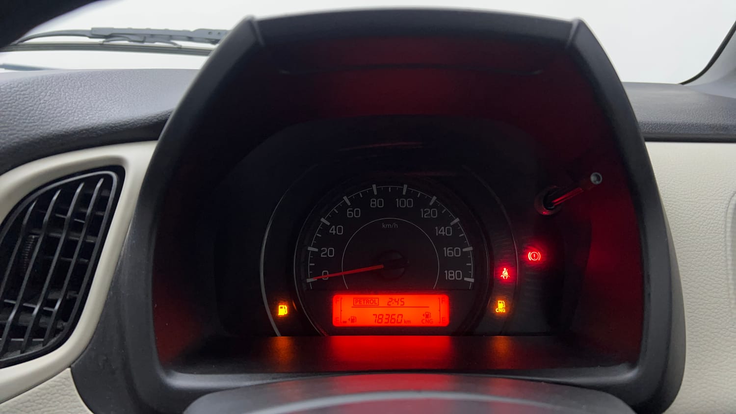 Used 2020 Maruti Suzuki Wagon R LXi 1.0 CNG Cng Manual interior CLUSTERMETER VIEW