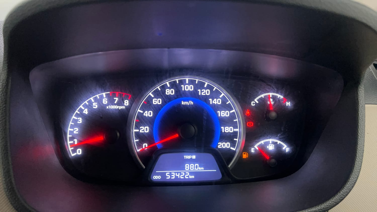 Used 2019 Hyundai Grand i10 Sportz 1.2 Kappa VTVT Petrol Manual interior CLUSTERMETER VIEW