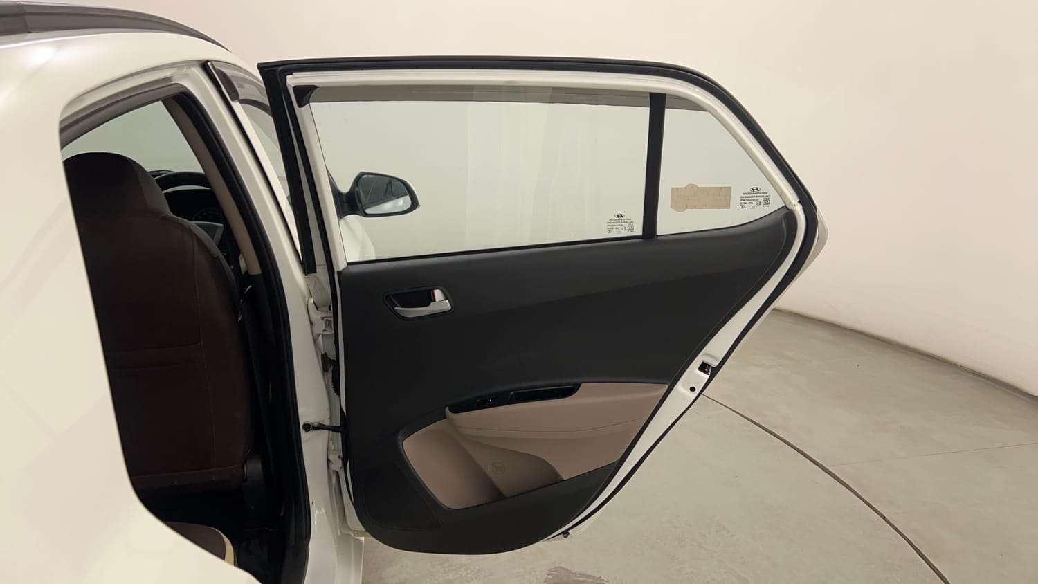 Used 2019 Hyundai Grand i10 Sportz 1.2 Kappa VTVT Petrol Manual interior RIGHT REAR DOOR OPEN VIEW