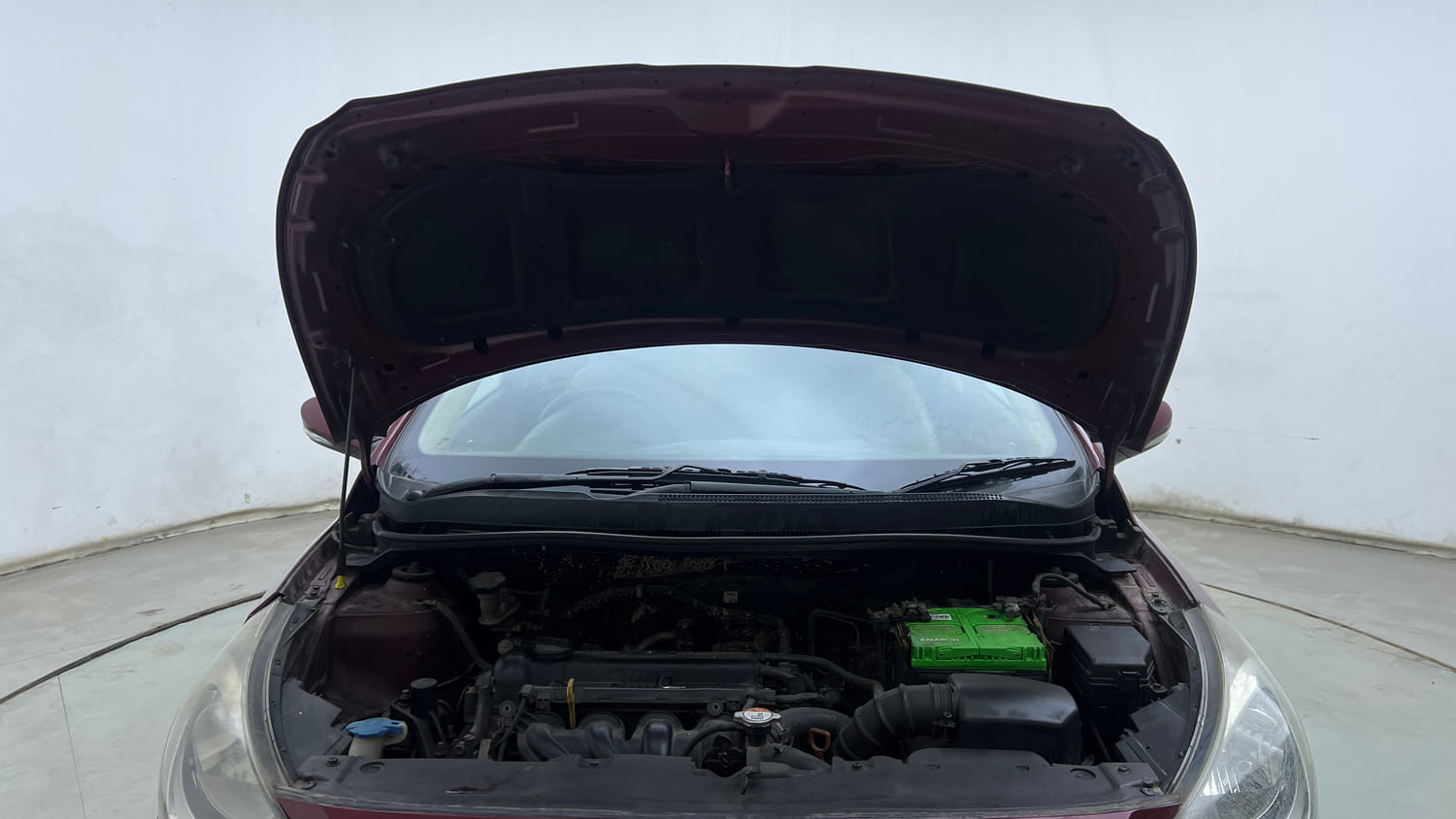 Used 2014 Hyundai Verna Fluidic 1.6 VTVT SX AT Petrol Automatic engine ENGINE & BONNET OPEN FRONT VIEW