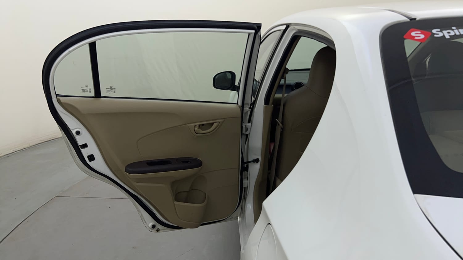 Used 2013 Honda Amaze 1.2 S AT i-VTEC Petrol Automatic interior LEFT REAR DOOR OPEN VIEW
