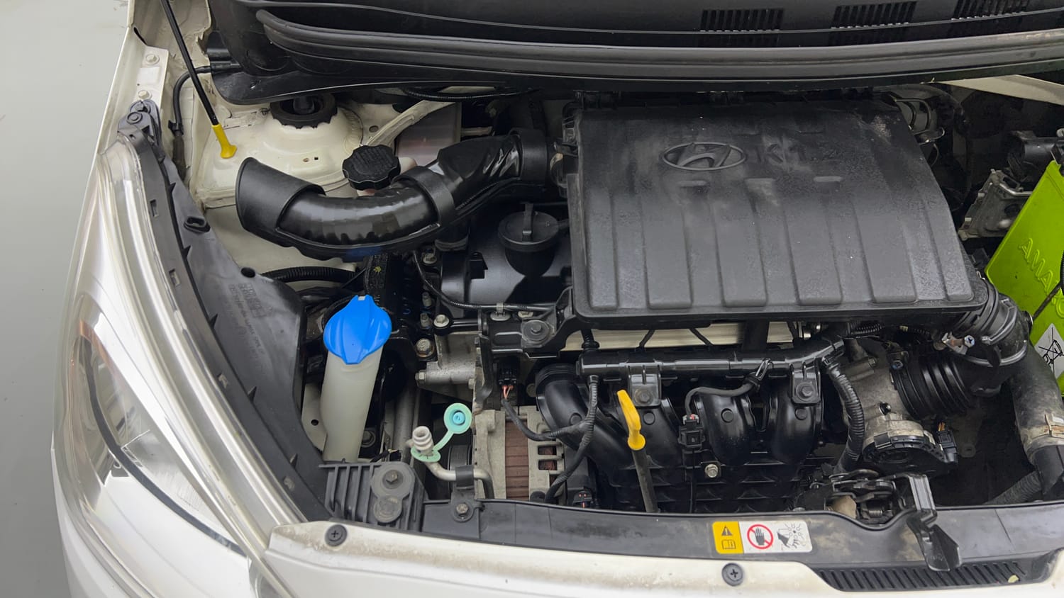 Used 2018 Hyundai Grand i10 Sportz 1.2 Kappa VTVT Petrol Manual engine ENGINE RIGHT SIDE VIEW