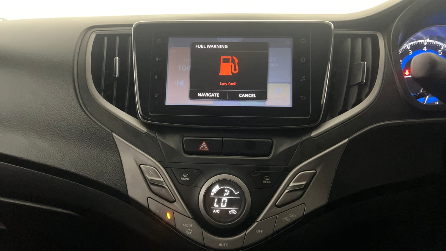 Used 2021 Maruti Suzuki Baleno Zeta Petrol Manual interior MUSIC SYSTEM & AC CONTROL VIEW
