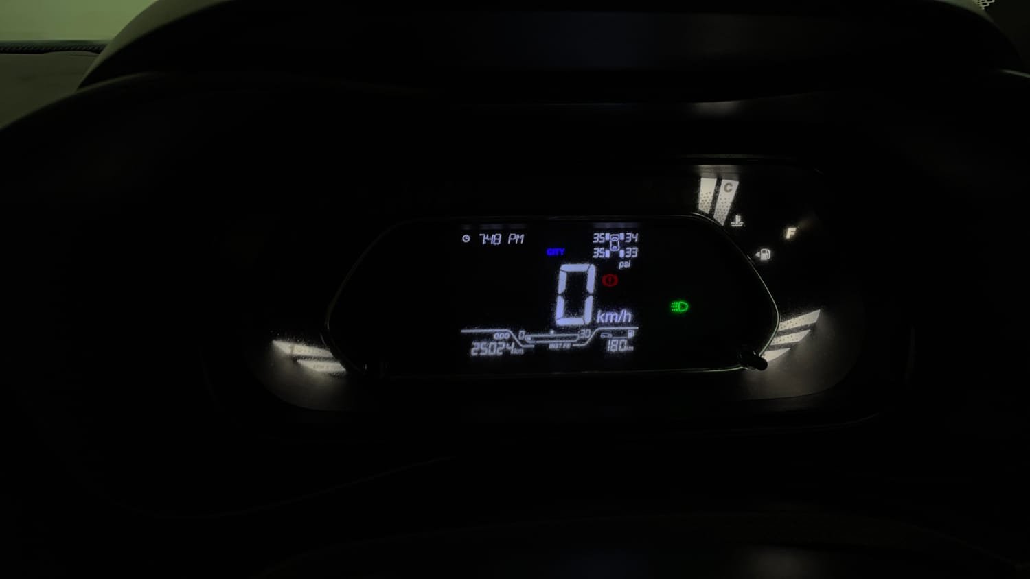 Used 2022 Tata Nexon XZ Plus (O) Dark Edition Petrol Manual interior CLUSTERMETER VIEW