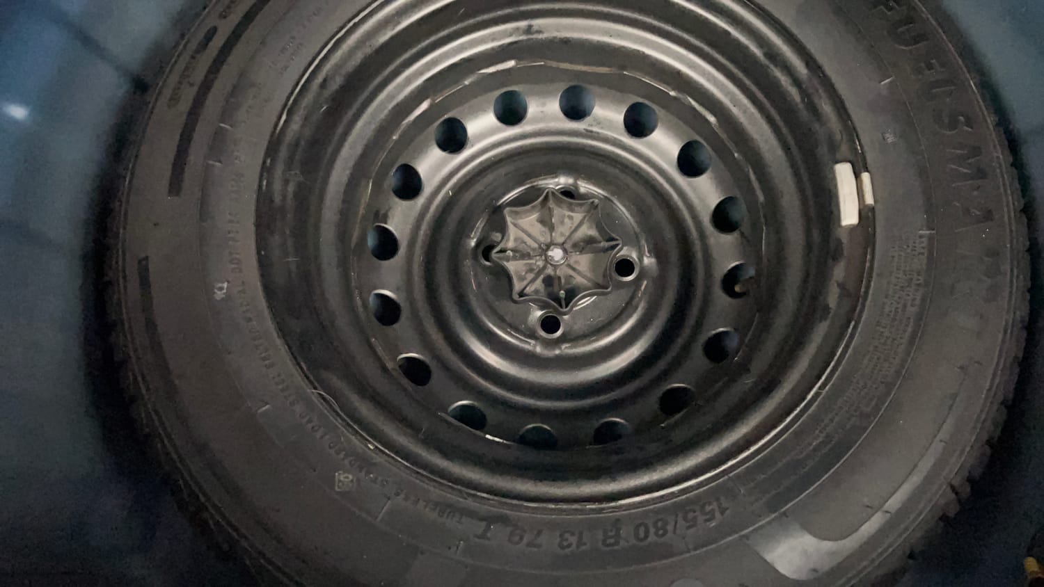 Used 2019 Hyundai Santro Sportz AMT Petrol Automatic tyres SPARE TYRE VIEW