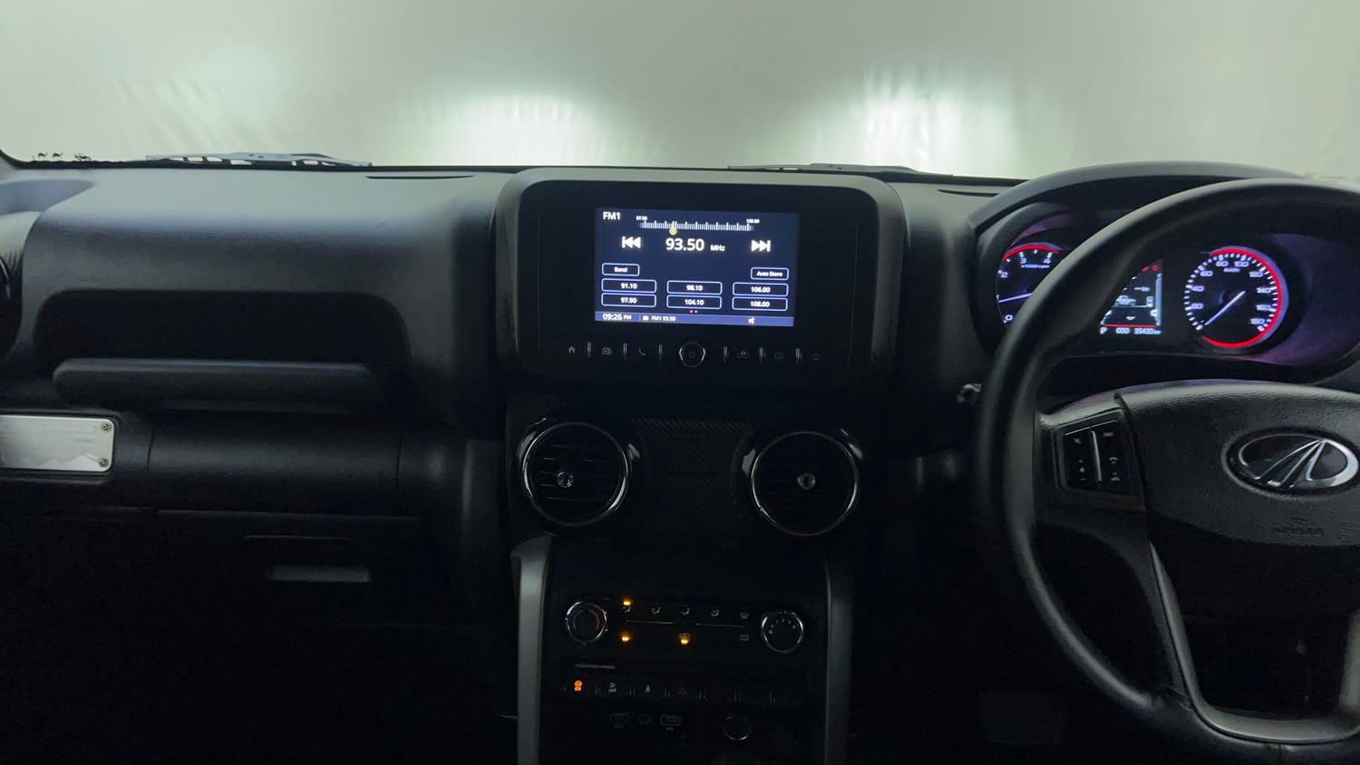 Used 2021 mahindra Thar LX Hard Top Petrol AT 4WD Petrol Automatic interior MUSIC SYSTEM & AC CONTROL VIEW