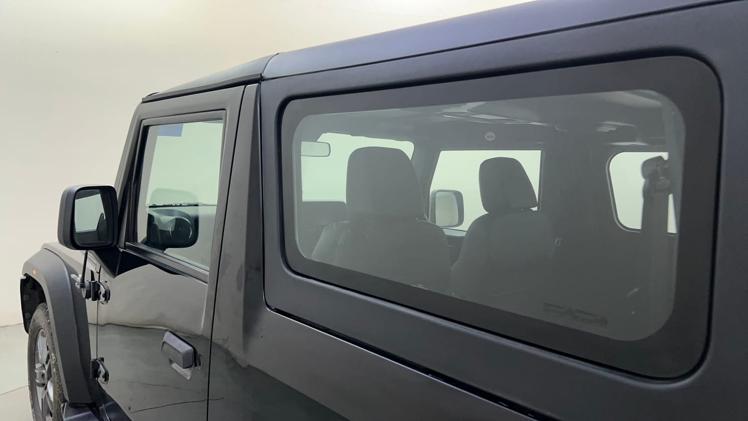 Used 2021 mahindra Thar LX Hard Top Petrol AT 4WD Petrol Automatic interior LEFT REAR DOOR OPEN VIEW