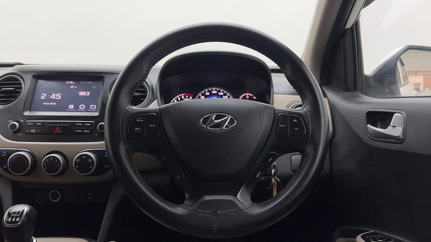 Used 2018 Hyundai Grand i10 Sportz 1.2 Kappa VTVT Petrol Manual interior STEERING VIEW