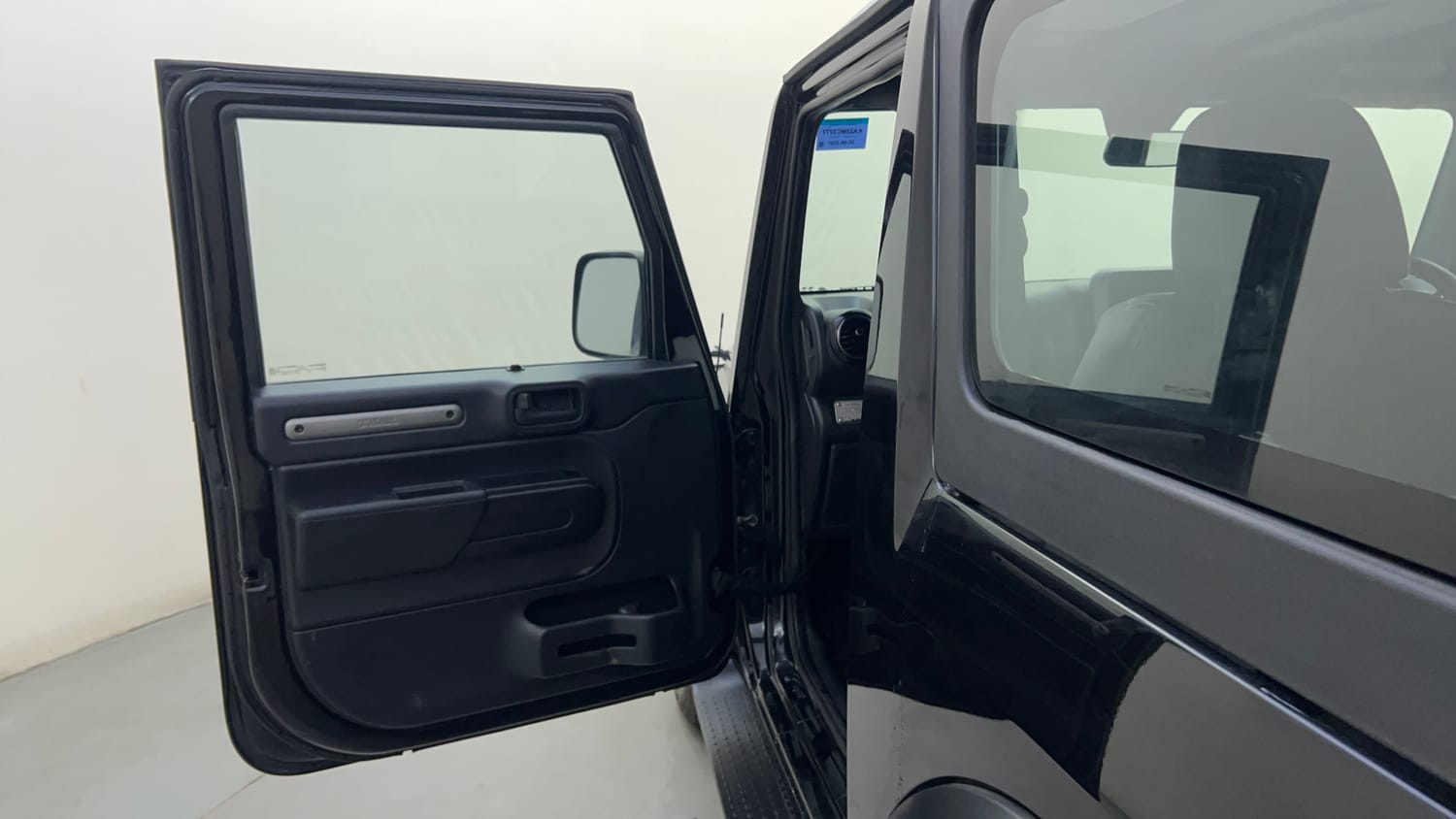 Used 2021 mahindra Thar LX Hard Top Petrol AT 4WD Petrol Automatic interior LEFT FRONT DOOR OPEN VIEW