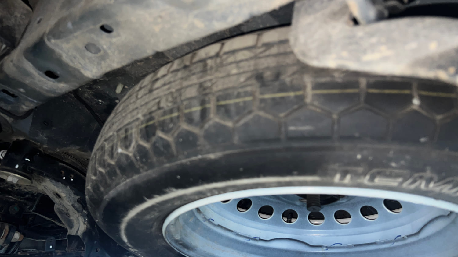Used 2023 Mahindra XUV700 AX 7 Petrol MT 7 STR Petrol Manual tyres SPARE TYRE VIEW