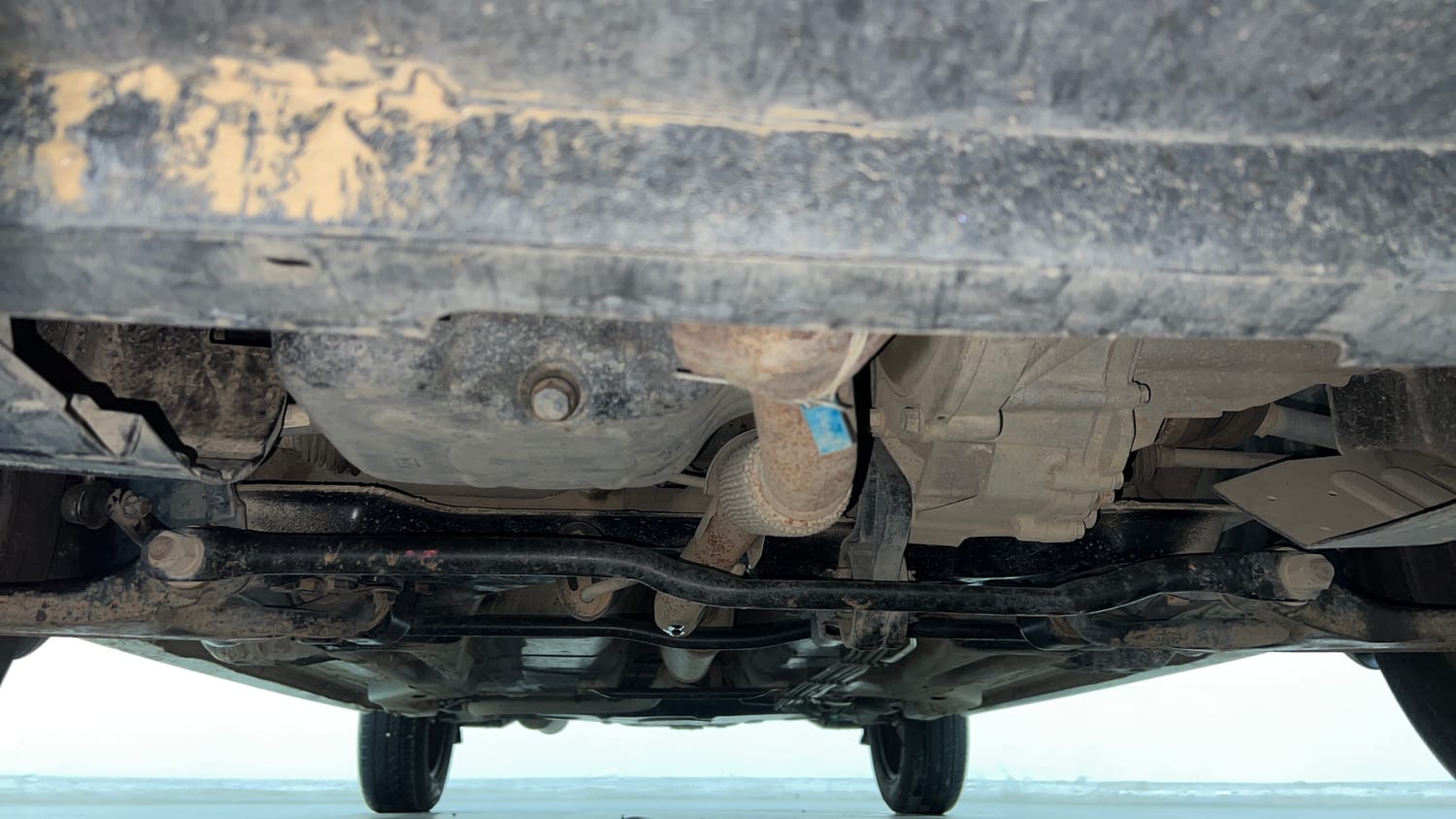 Used 2021 Tata Tiago XT CNG (Outside Fitted) Cng Manual extra FRONT LEFT UNDERBODY VIEW