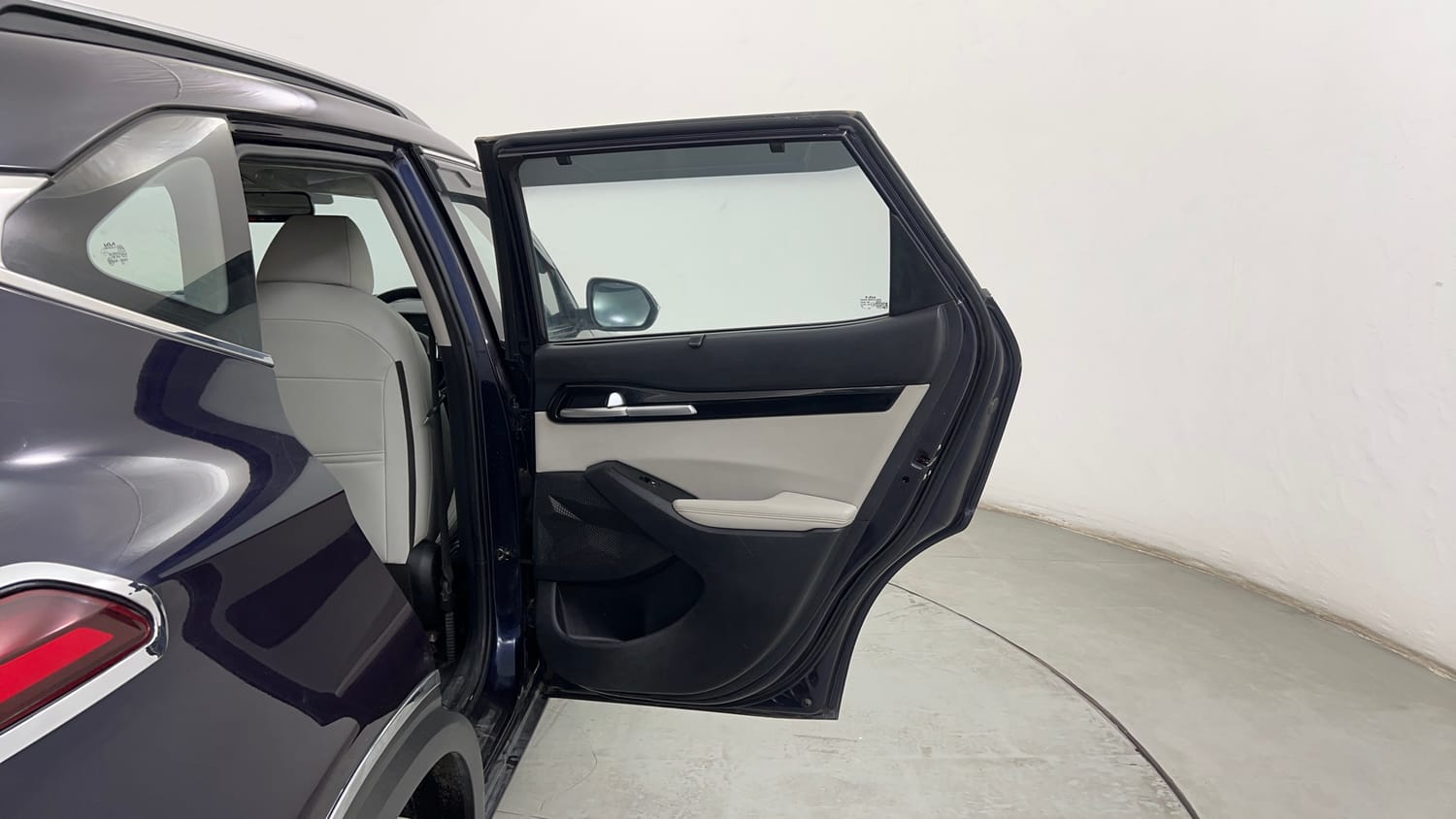 Used 2023 Kia Seltos HTX 1.5 Petrol Manual interior RIGHT REAR DOOR OPEN VIEW