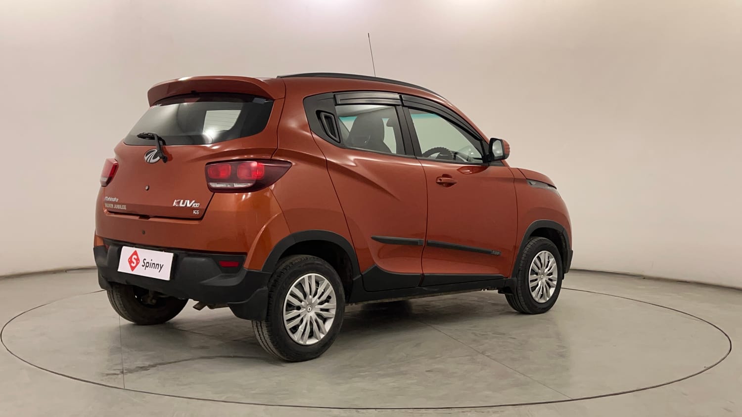 Used 2016 Mahindra KUV100 K6 6 STR Petrol Manual exterior RIGHT REAR CORNER VIEW