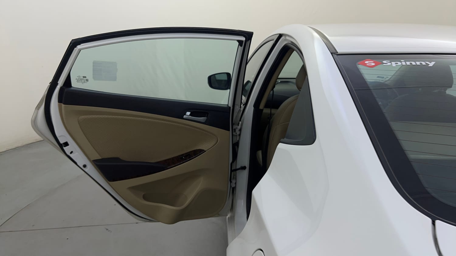 Used 2015 Hyundai Fluidic Verna 4S 1.6 VTVT SX Petrol Manual interior LEFT REAR DOOR OPEN VIEW
