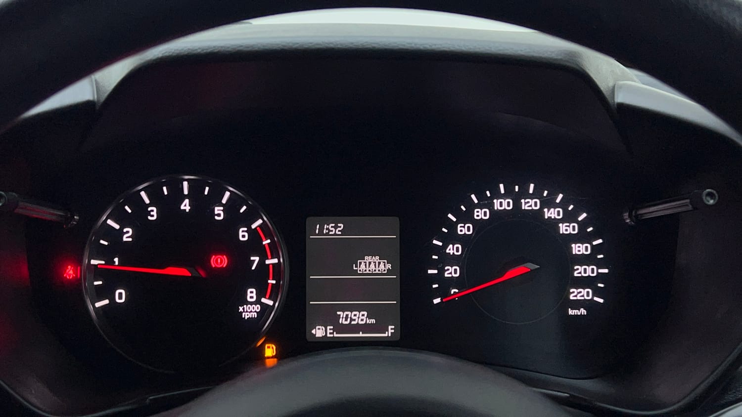 Used 2024 Maruti Suzuki Swift LXi Petrol Manual interior CLUSTERMETER VIEW