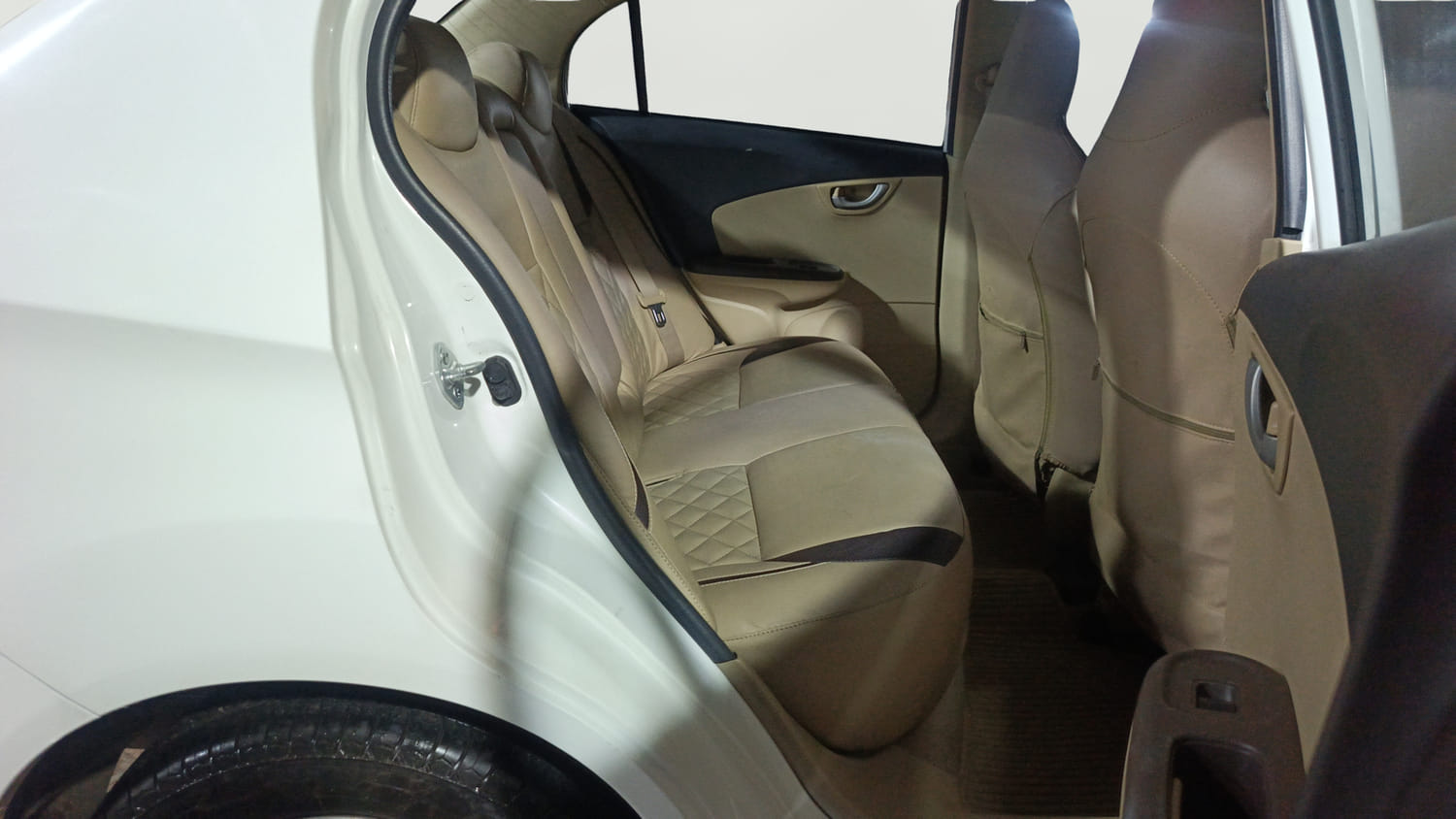 Used 2013 Honda Amaze 1.2 VX AT i-VTEC Petrol Automatic interior RIGHT SIDE REAR DOOR CABIN VIEW