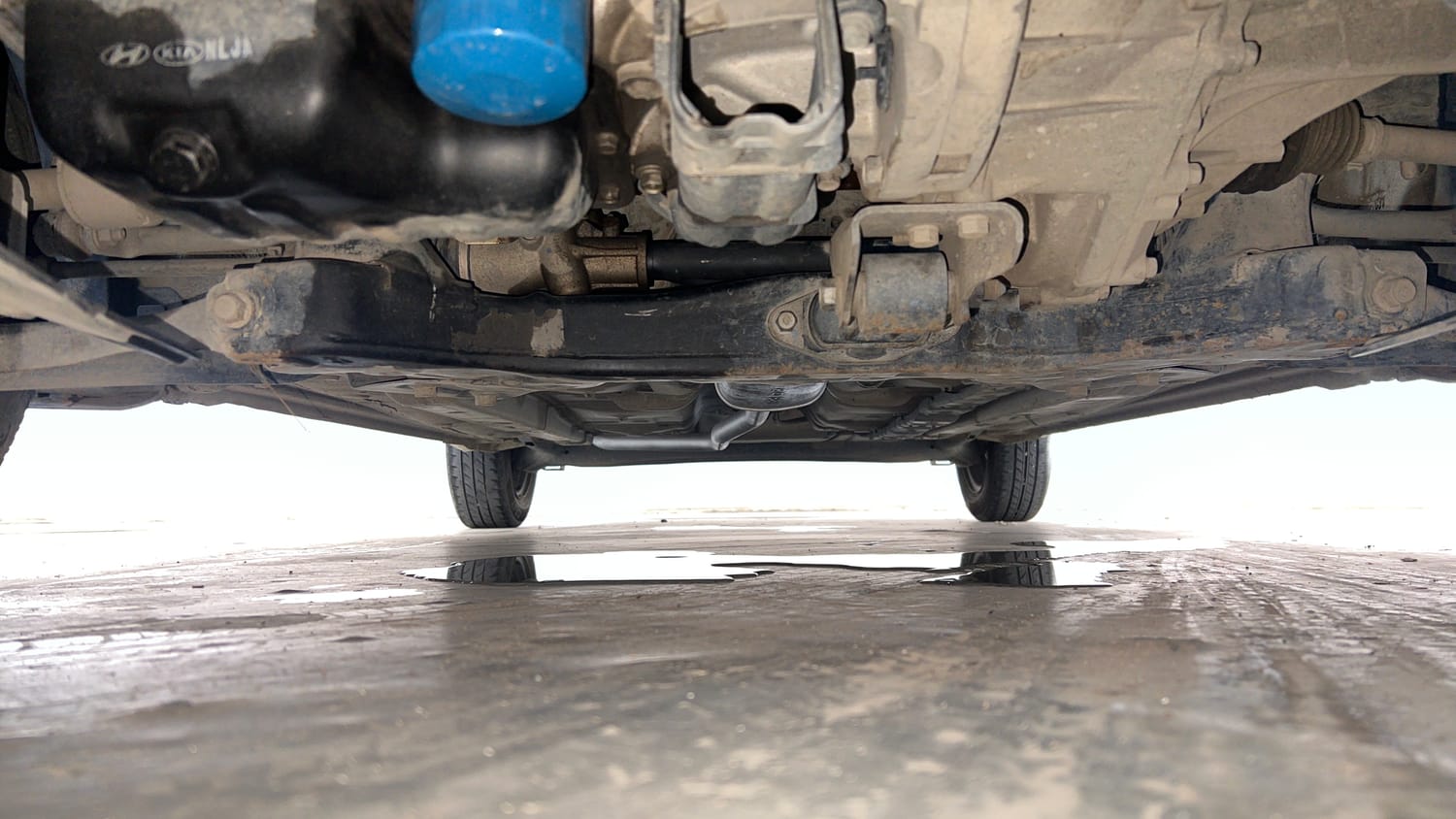 Used 2019 Hyundai Grand i10 Sportz 1.2 Kappa VTVT Petrol Manual extra FRONT LEFT UNDERBODY VIEW