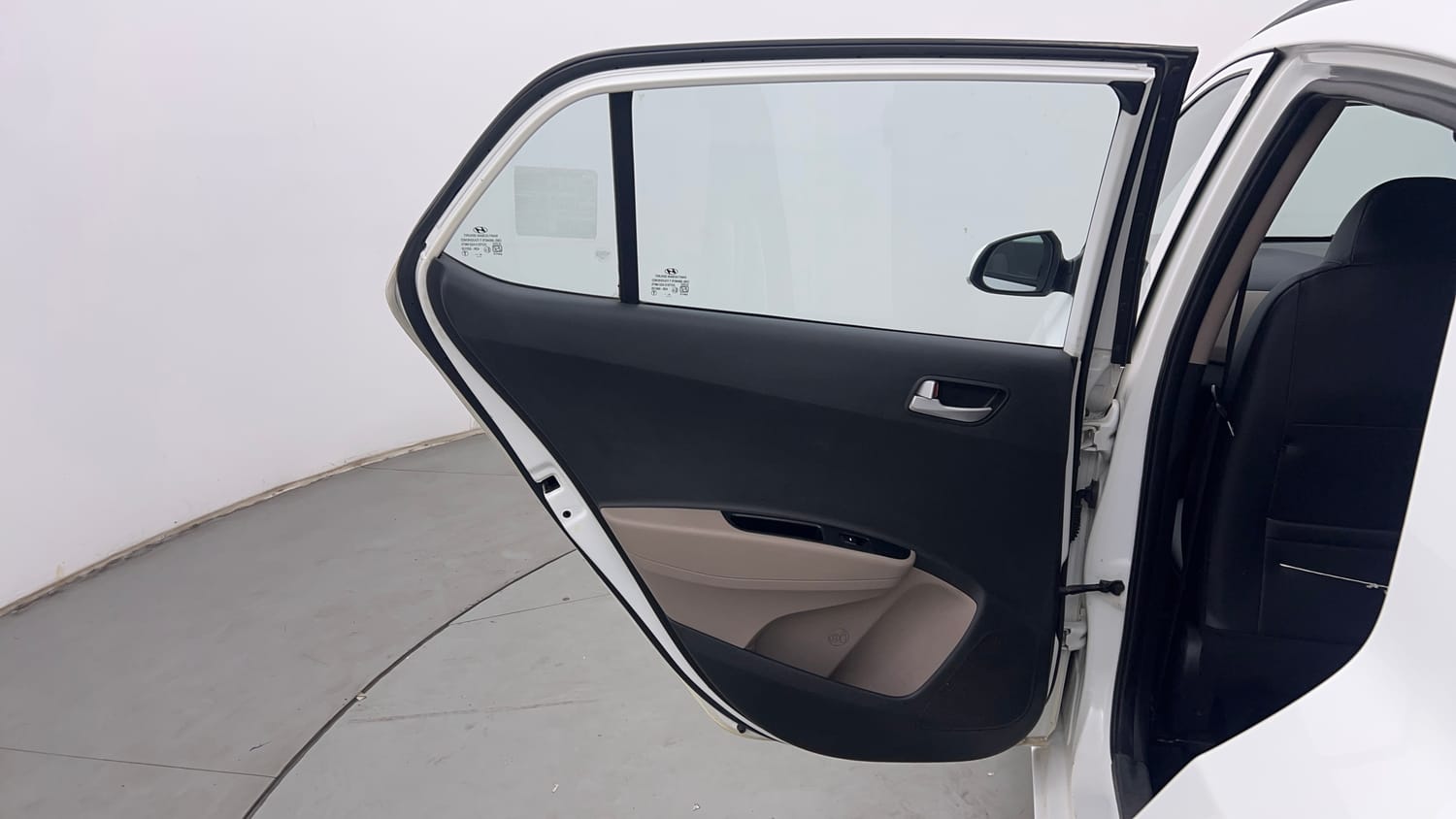 Used 2019 Hyundai Grand i10 Sportz 1.2 Kappa VTVT Petrol Manual interior LEFT REAR DOOR OPEN VIEW