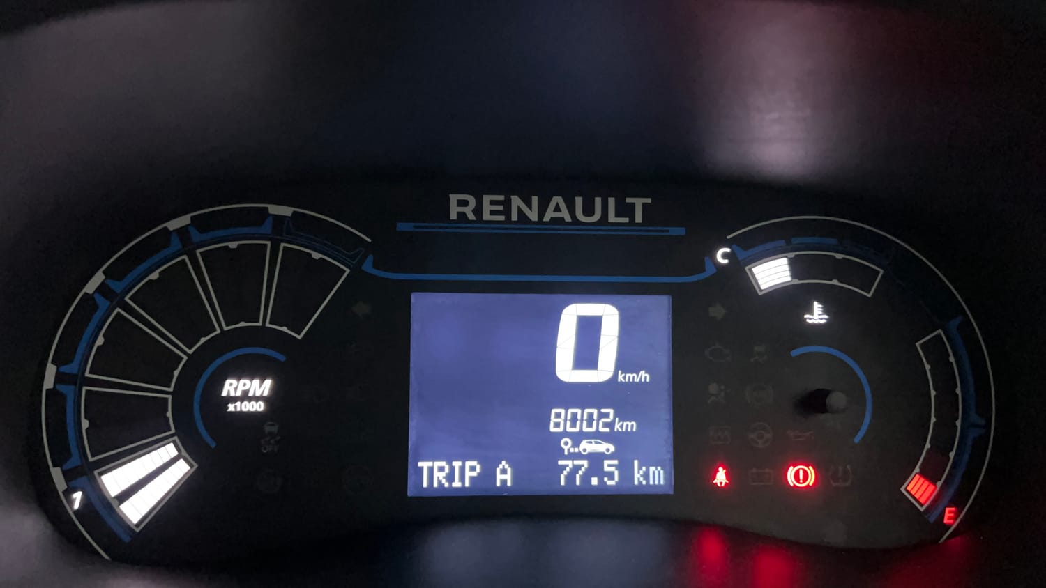 Used 2024 Renault Kwid RXT 1.0 Petrol Manual interior CLUSTERMETER VIEW