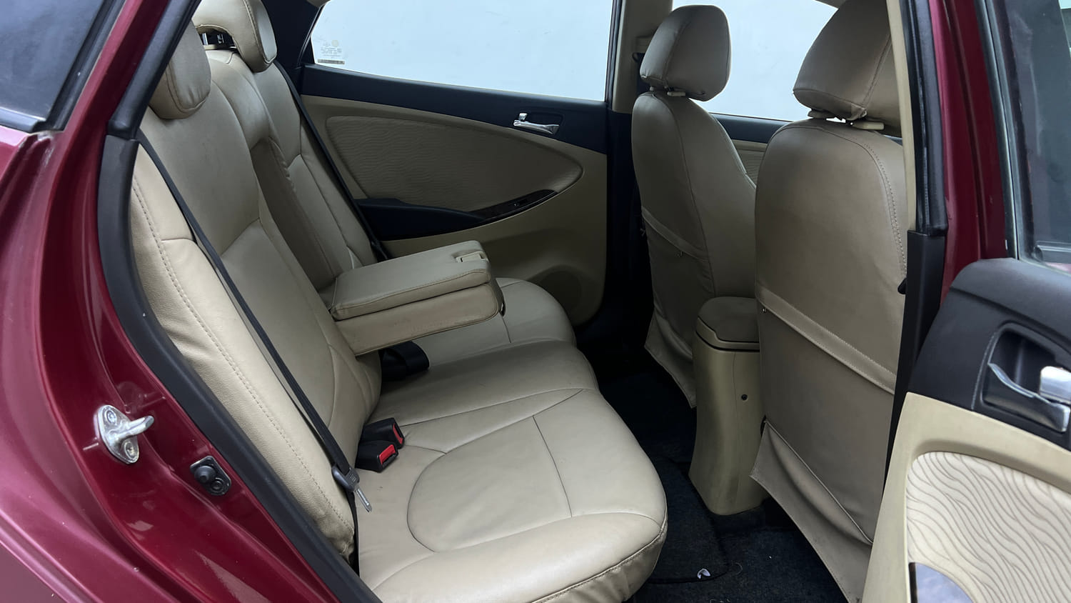Used 2014 Hyundai Verna Fluidic 1.6 VTVT SX AT Petrol Automatic interior RIGHT SIDE REAR DOOR CABIN VIEW