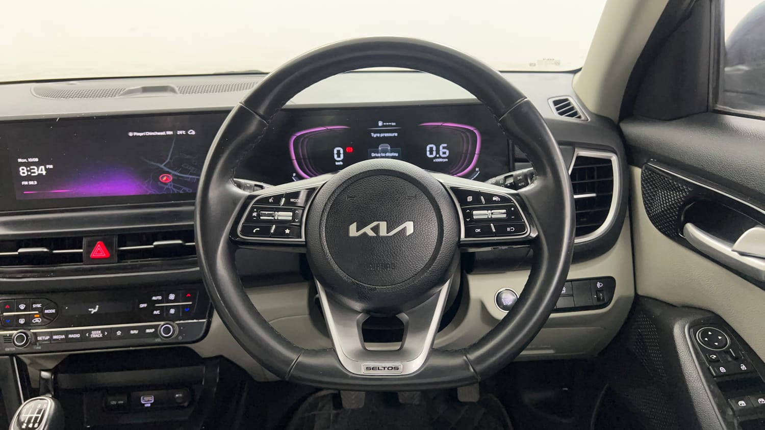 Used 2023 Kia Seltos HTX 1.5 Petrol Manual interior STEERING VIEW