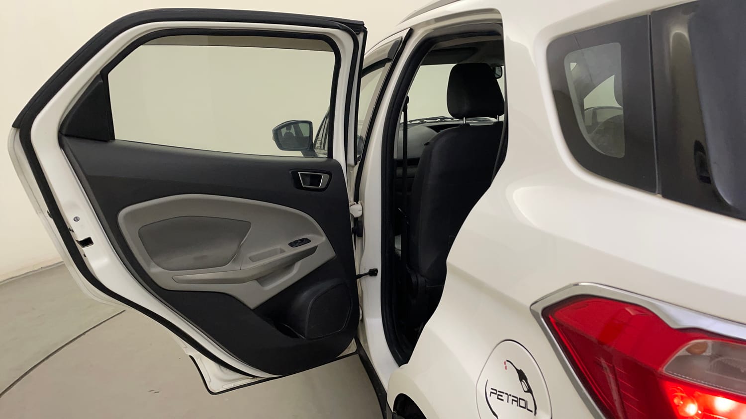 Used 2015 Ford EcoSport Titanium 1.5L Ti-VCT AT Petrol Automatic interior LEFT REAR DOOR OPEN VIEW