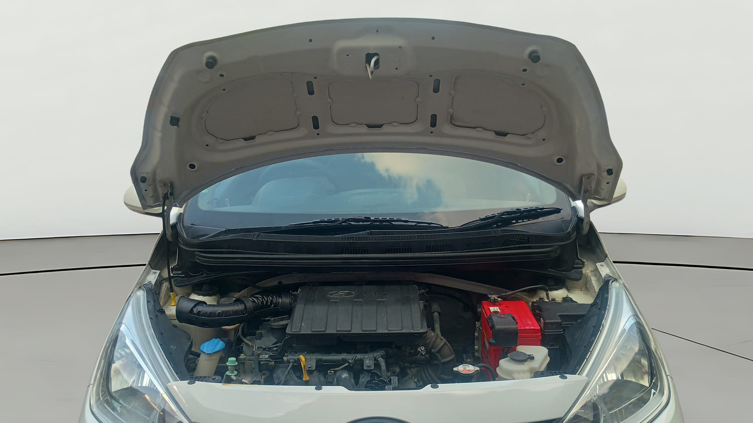 Used 2016 Hyundai Grand i10 Sportz 1.2 Kappa VTVT Petrol Manual engine ENGINE & BONNET OPEN FRONT VIEW
