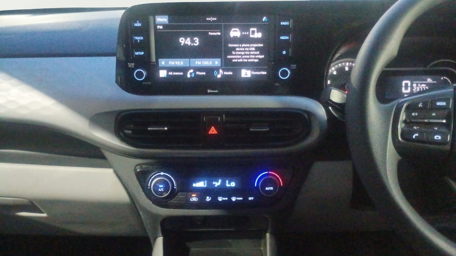 Used 2021 Hyundai Grand i10 Nios Sportz 1.2 Kappa VTVT Petrol Manual interior MUSIC SYSTEM & AC CONTROL VIEW
