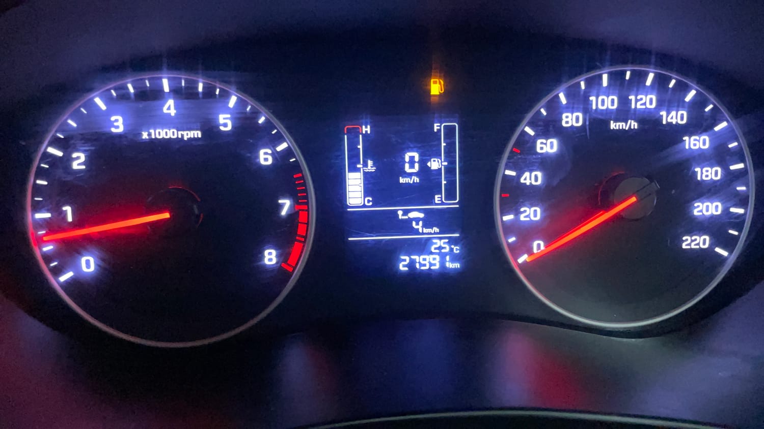 Used 2019 Hyundai Elite i20 Magna Plus 1.2 + CNG (Outside Fitted) Cng Manual interior CLUSTERMETER VIEW