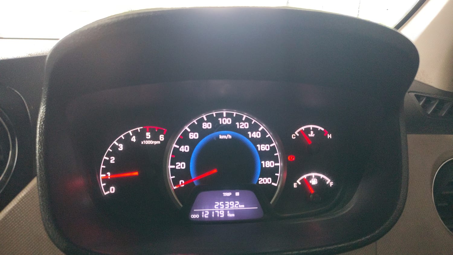 Used 2018 Hyundai Grand i10 Magna U2 1.2 CRDi Diesel Manual interior CLUSTERMETER VIEW