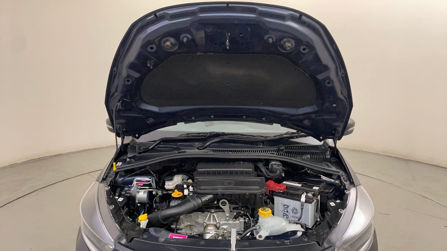 Used 2026 Tata Tiago XZA Petrol Automatic engine ENGINE & BONNET OPEN FRONT VIEW