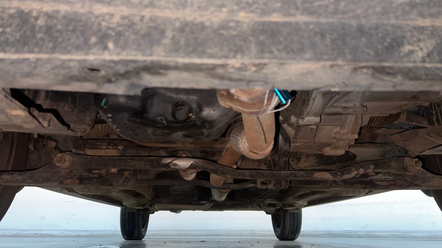 Used 2021 Tata Tigor XZ Plus Petrol Manual extra FRONT LEFT UNDERBODY VIEW