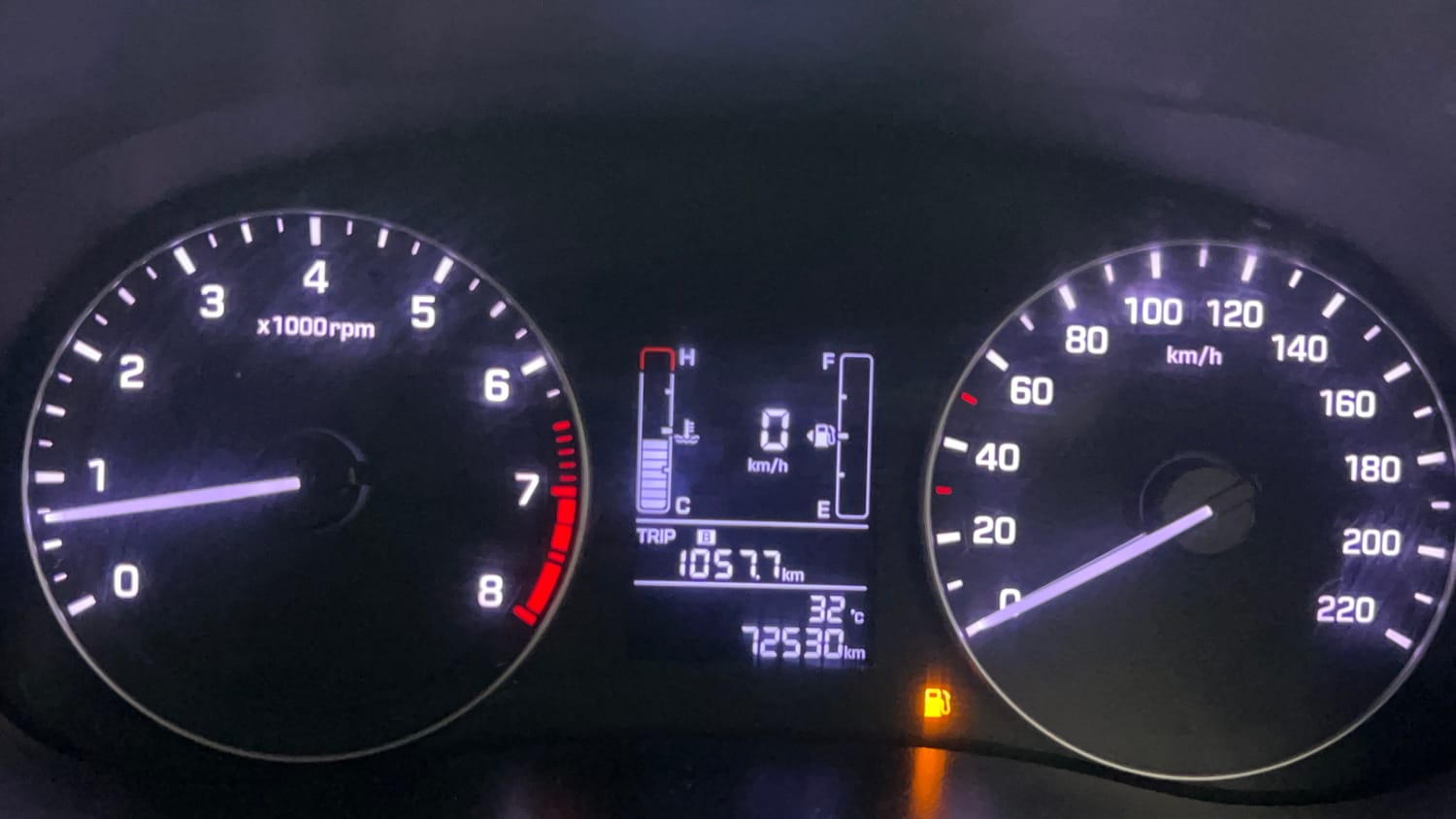 Used 2019 Hyundai Creta SX 1.6 Petrol Petrol Manual interior CLUSTERMETER VIEW