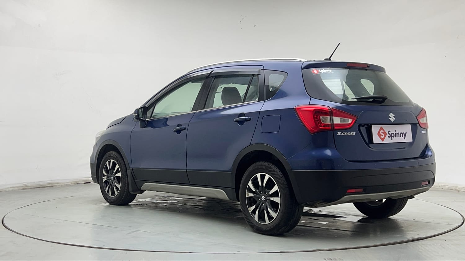 Used 2021 Maruti Suzuki S-Cross Alpha AT Petrol Automatic exterior LEFT REAR CORNER VIEW