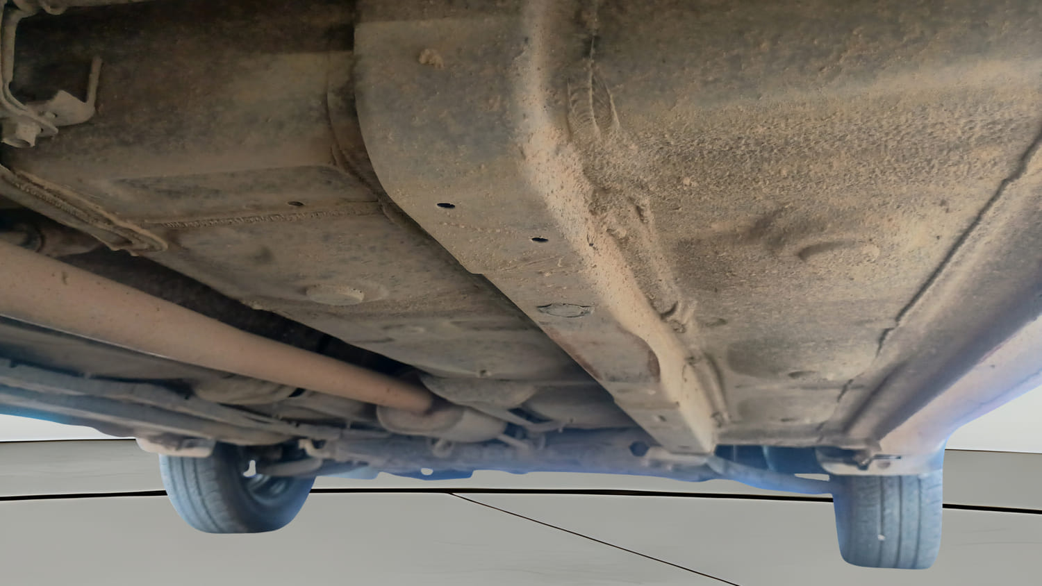 Used 2016 Hyundai Grand i10 Sportz 1.2 Kappa VTVT Petrol Manual extra REAR RIGHT UNDERBODY VIEW