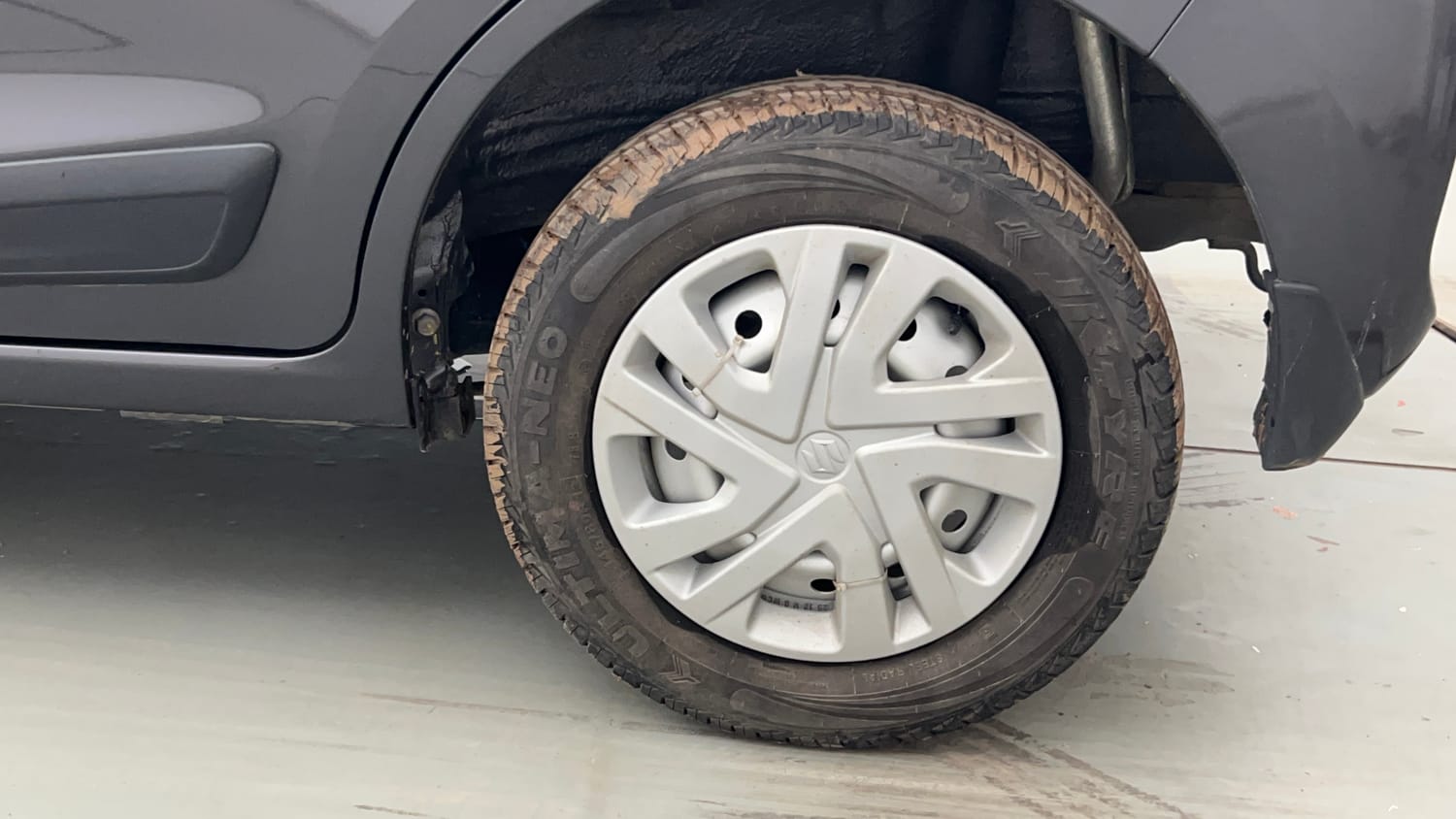 Used 2026 Maruti Suzuki Alto K10 LXi (O) Petrol Manual tyres LEFT REAR TYRE RIM VIEW