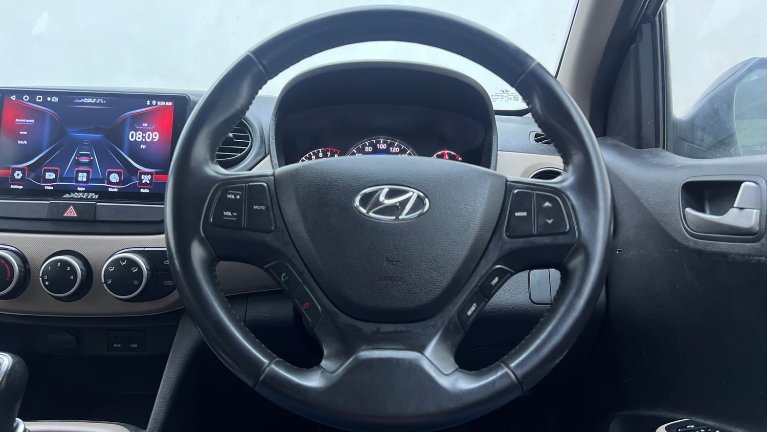 Used 2013 Hyundai Grand i10 Asta 1.2 Kappa VTVT Petrol Manual interior STEERING VIEW