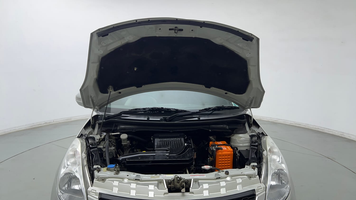 Used 2016 Maruti Suzuki Swift VXI (O) Petrol Manual engine ENGINE & BONNET OPEN FRONT VIEW