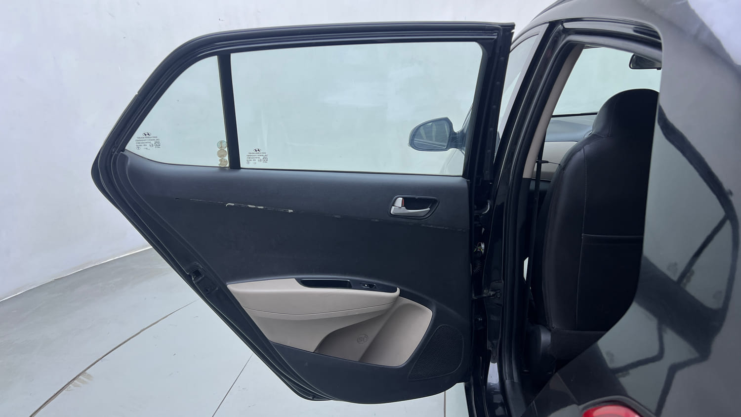 Used 2013 Hyundai Grand i10 Asta 1.2 Kappa VTVT Petrol Manual interior LEFT REAR DOOR OPEN VIEW