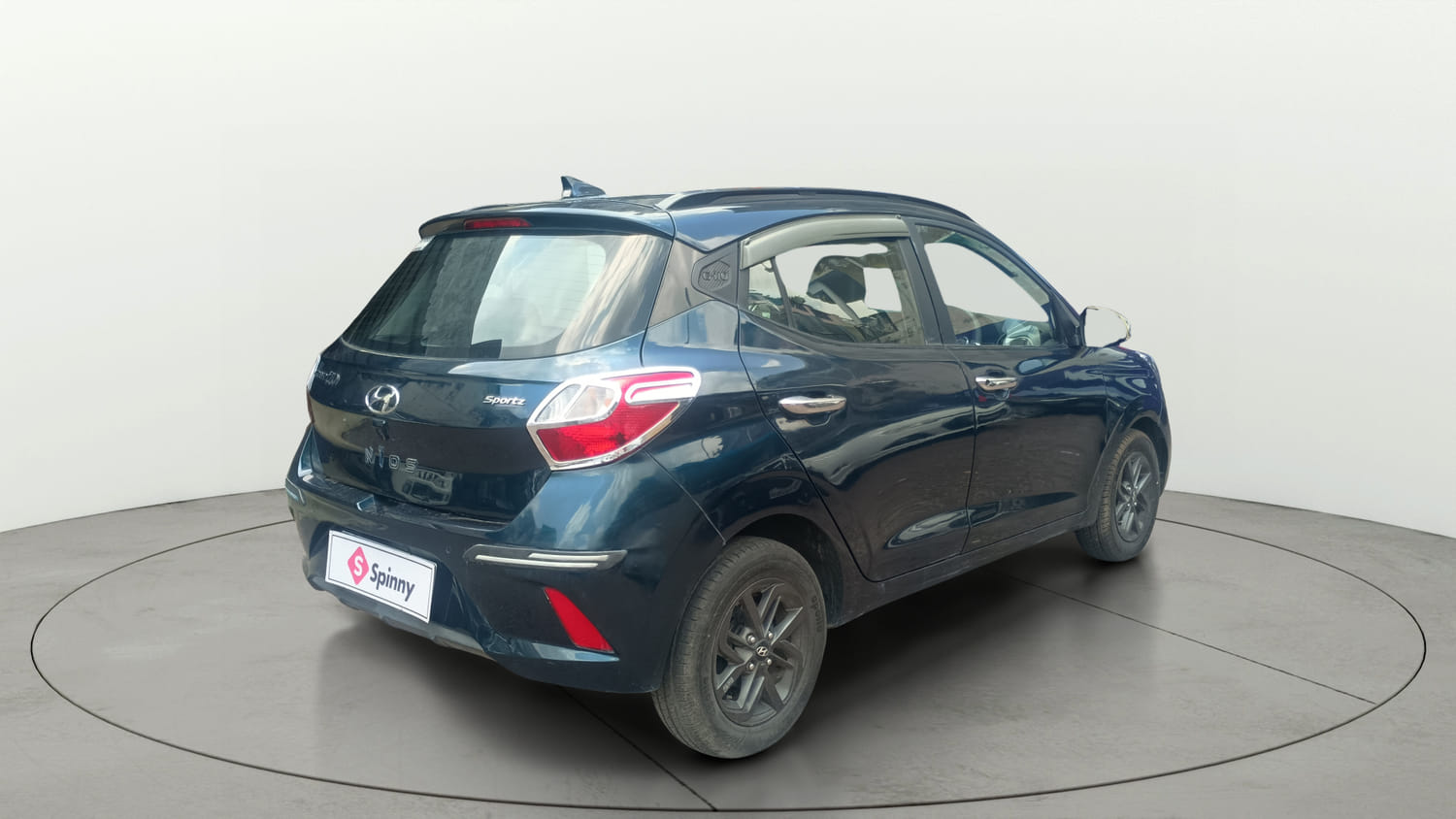 Used 2021 Hyundai Grand i10 Nios Sportz 1.2 Kappa VTVT Petrol Manual exterior RIGHT REAR CORNER VIEW