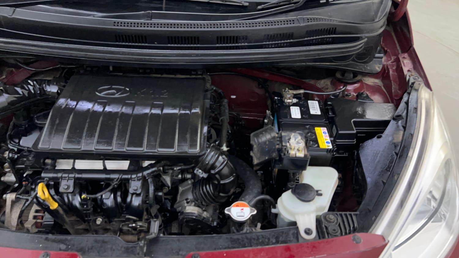 Used 2016 Hyundai Grand i10 Sportz 1.2 Kappa VTVT Petrol Manual engine ENGINE LEFT SIDE VIEW