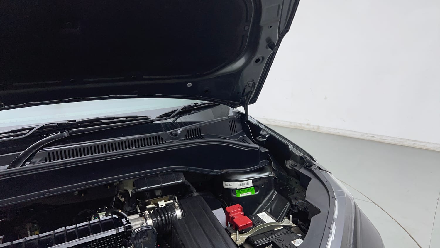 Used 2025 Tata Punch Pure MT Petrol Manual engine ENGINE LEFT SIDE HINGE & APRON VIEW