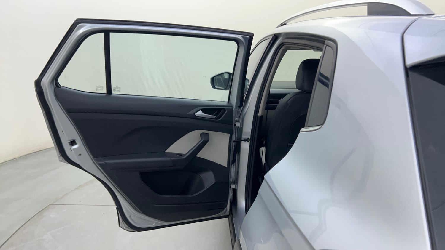 Used 2023 Volkswagen Taigun Topline 1.0 TSI AT Petrol Automatic interior LEFT REAR DOOR OPEN VIEW