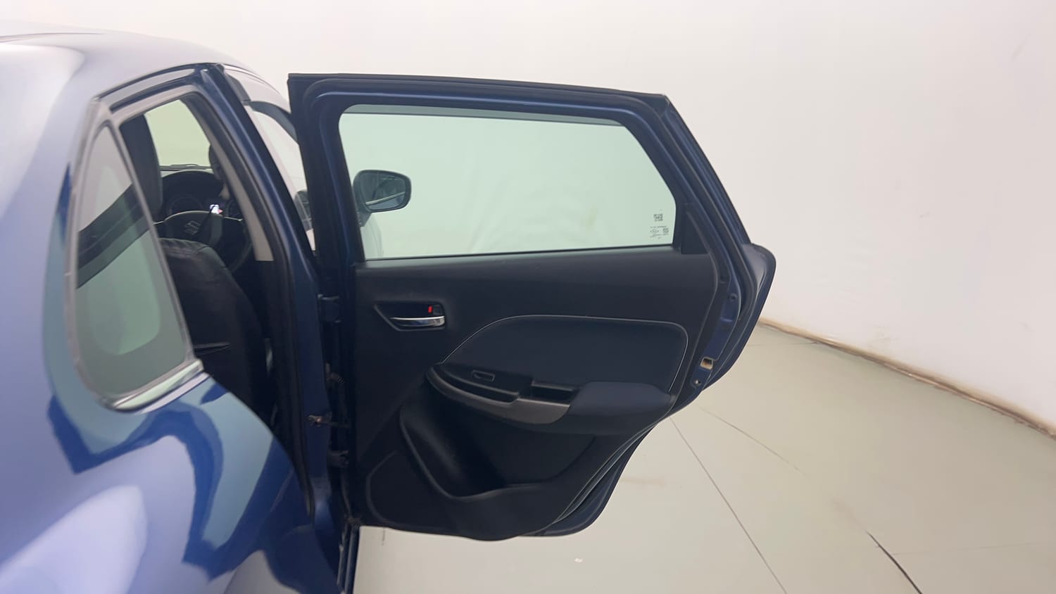 Used 2021 Maruti Suzuki Baleno Alpha Petrol Manual interior RIGHT REAR DOOR OPEN VIEW