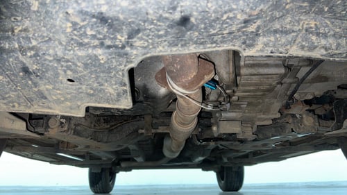 Used 2021 Tata Nexon XZA Plus (S) Petrol Automatic extra FRONT LEFT UNDERBODY VIEW