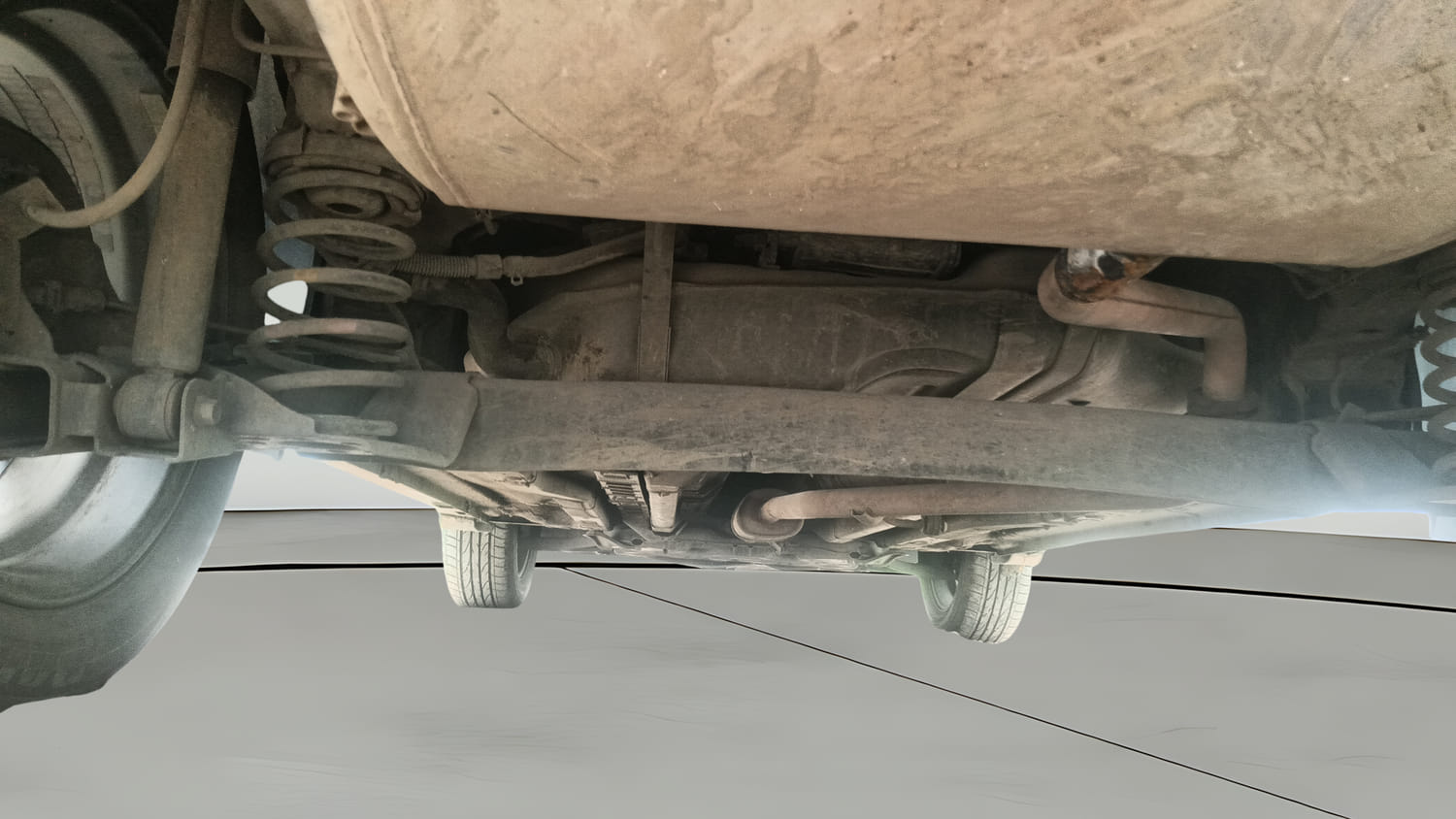 Used 2018 Hyundai Creta SX 1.6 AT Petrol Petrol Automatic extra REAR UNDERBODY VIEW (TAKEN FROM REAR)