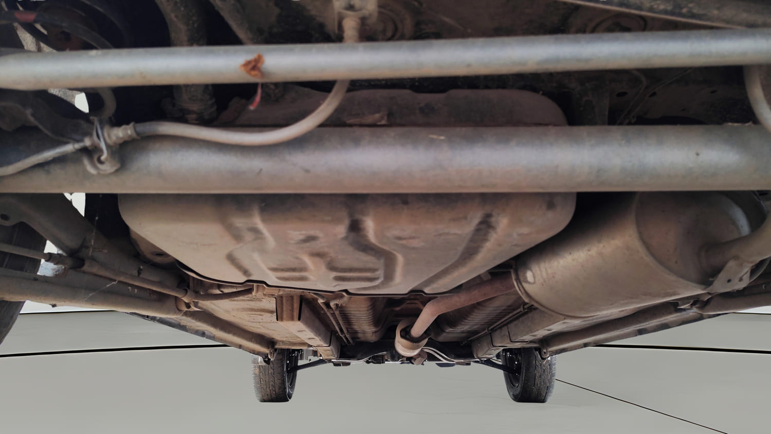 Used 2017 Maruti Suzuki Wagon R VXI Petrol Manual extra REAR UNDERBODY VIEW (TAKEN FROM REAR)