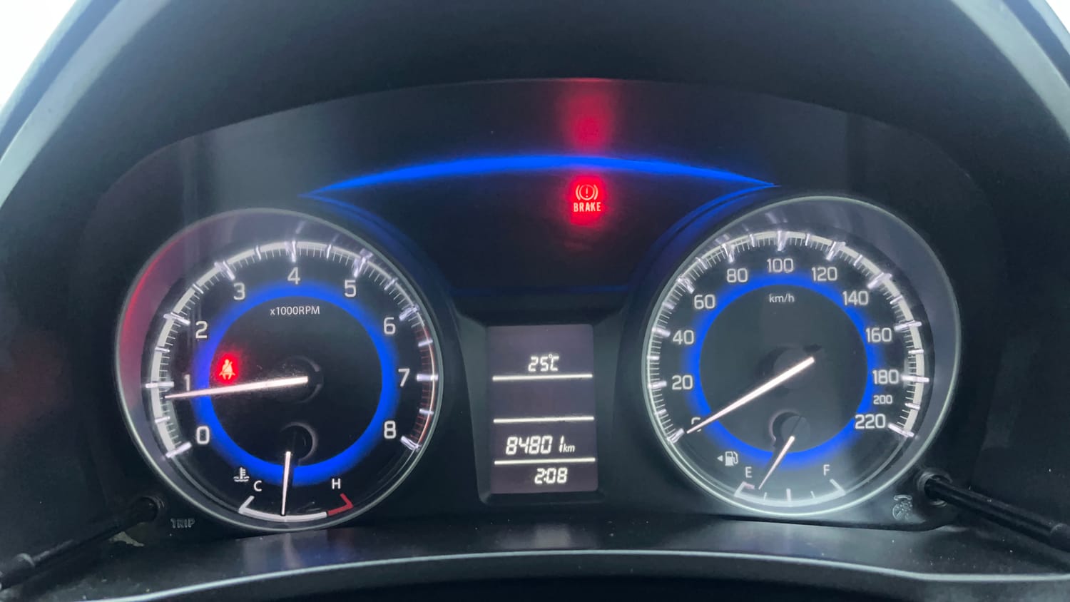 Used 2017 Maruti Suzuki Baleno Delta 1.2 Petrol Manual interior CLUSTERMETER VIEW
