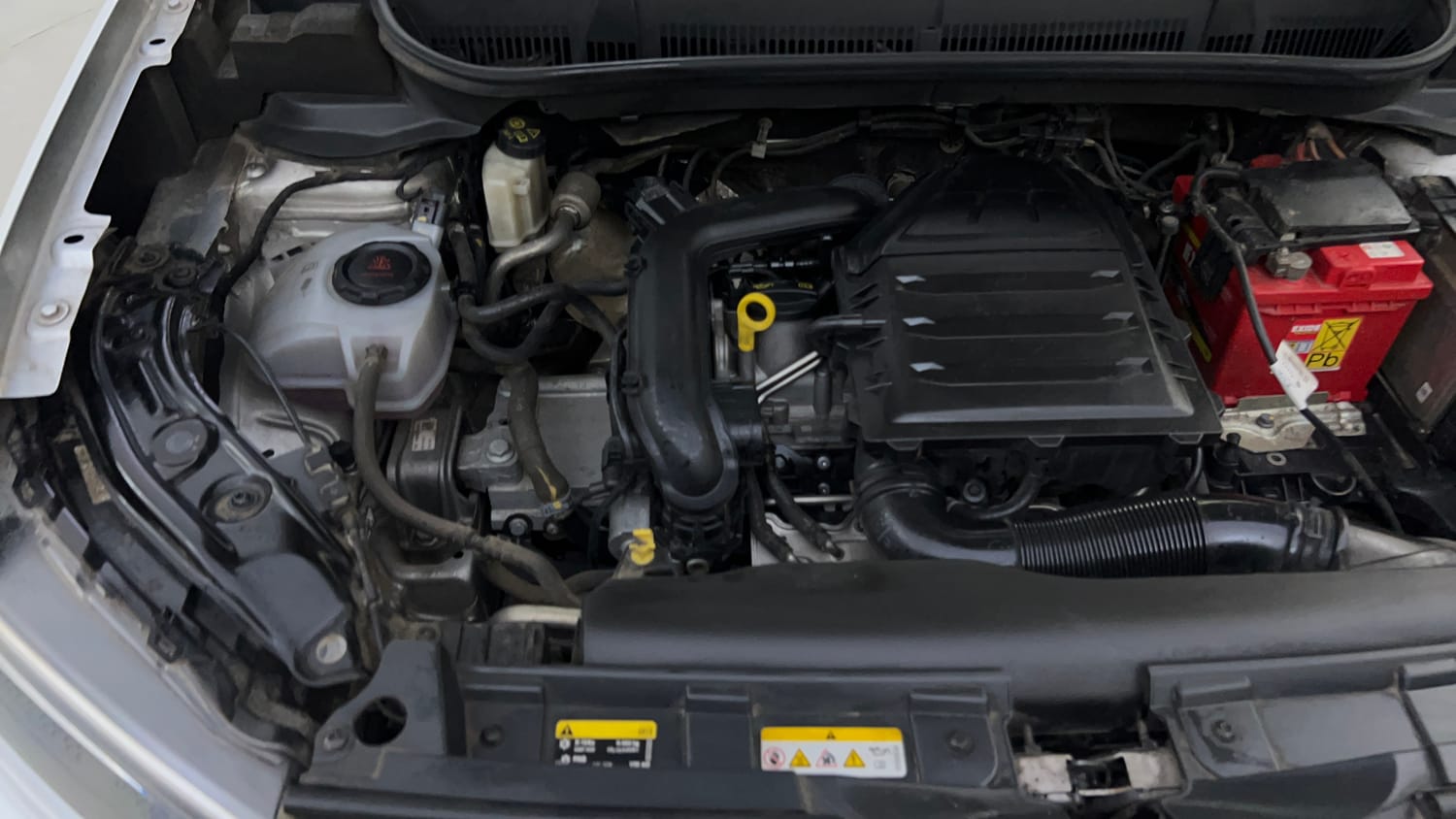 Used 2023 Volkswagen Taigun Topline 1.0 TSI AT Petrol Automatic engine ENGINE RIGHT SIDE VIEW